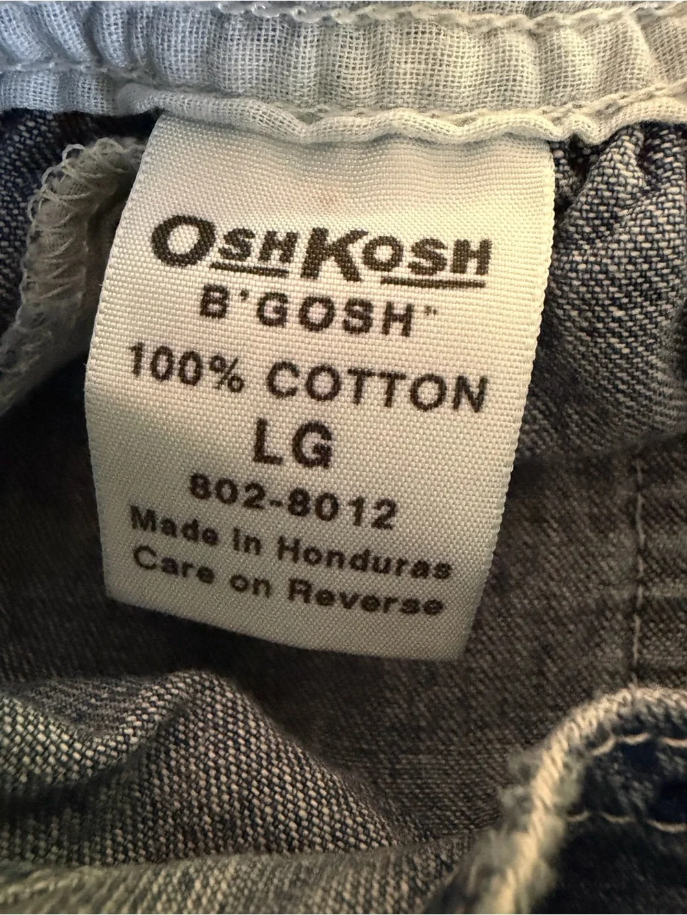 Vintage OshKosh B'gosh Trusts Tide Pleated Denim Overalls. Baby Girl @ 18-24M